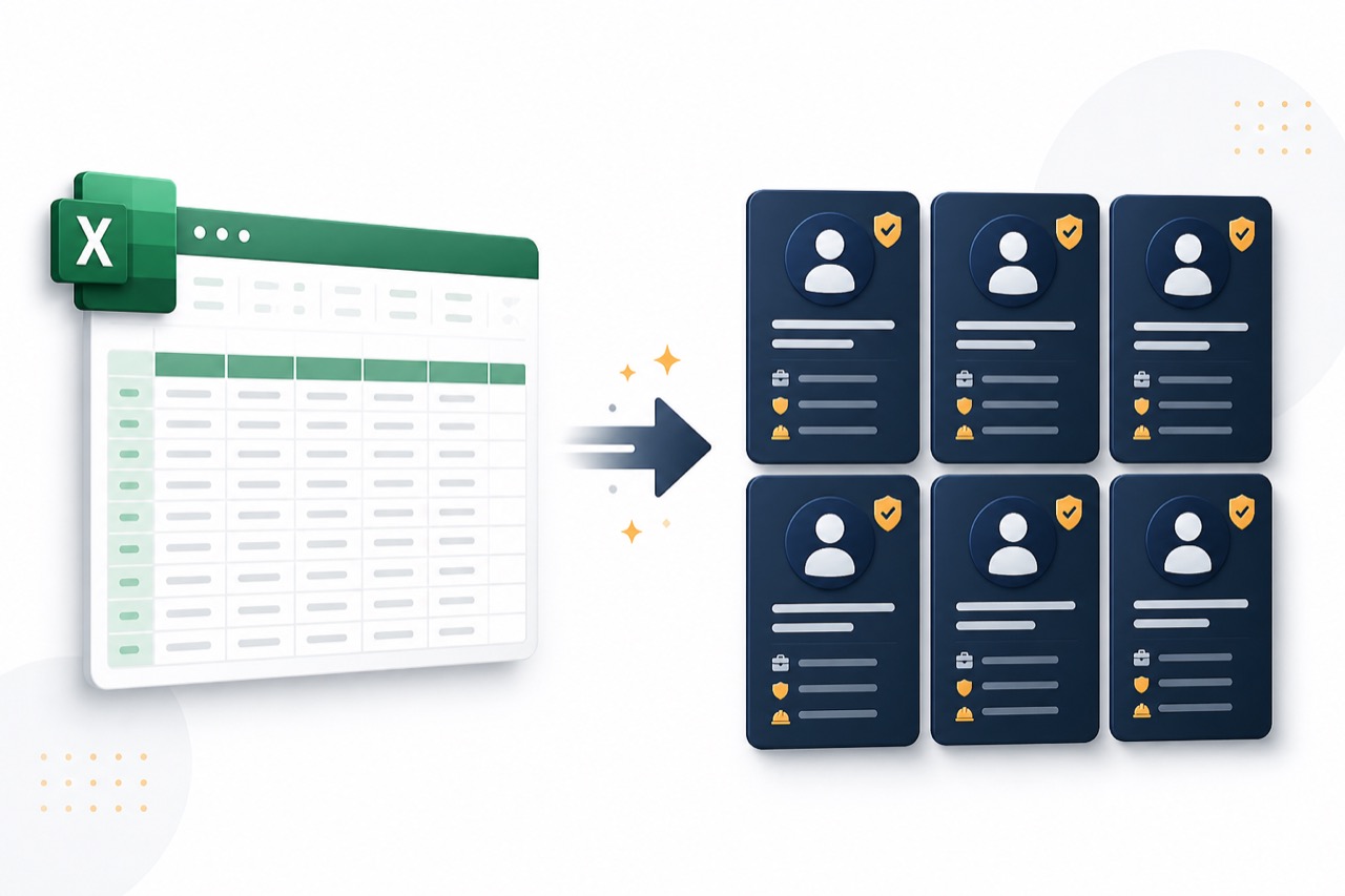 Excel’den personel aktarımı